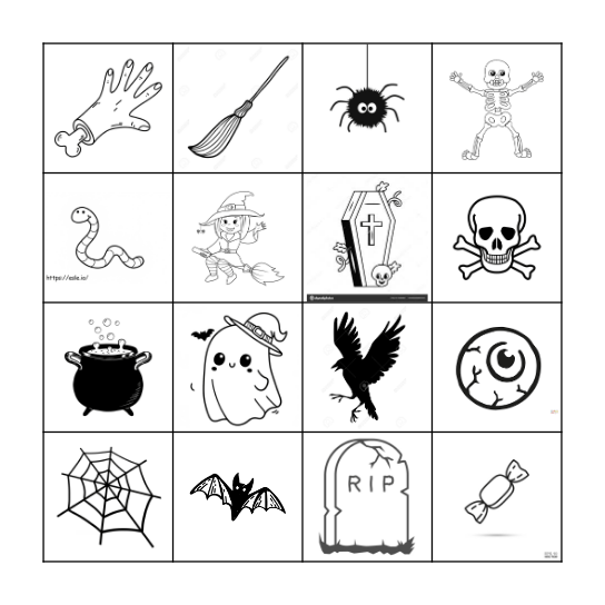 Halloween Bingo Card