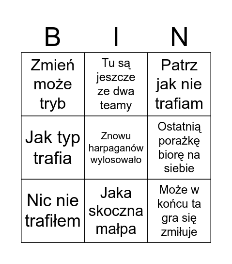 Apex bingo Card