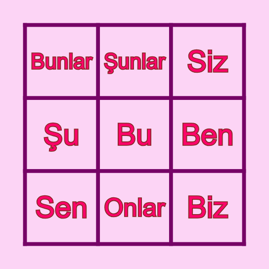 BİNGOOO!!! Bingo Card