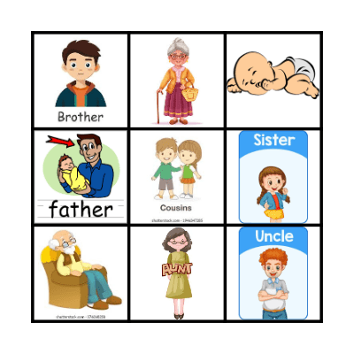 Family Bingo Card