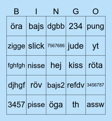 Eurovision 2025 Bingo Card