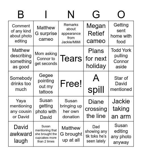 MOTHERS DAY Bingo Card