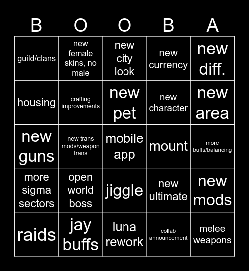 TFD PAX east 2025 Bingo Card