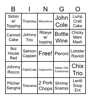 Mother's Day Bingo Card