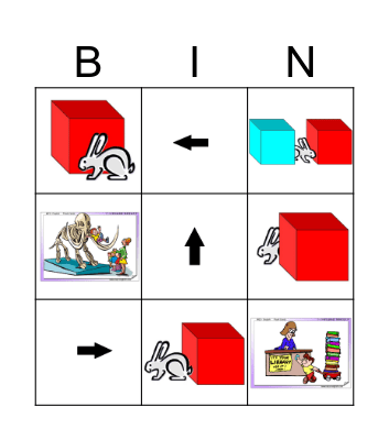 Directions Bingo Card