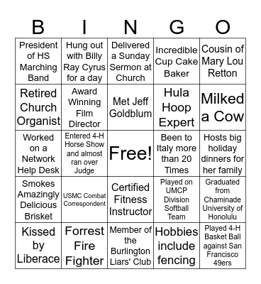 Communications Staff Bingo Card