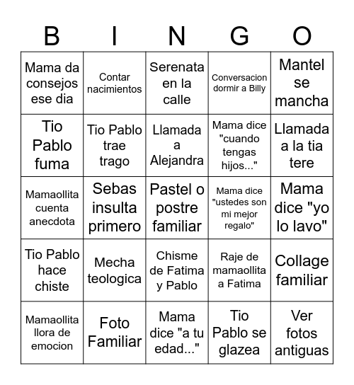 MATHIAS Bingo Card