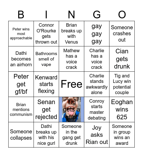 Ty ball Bingo Card