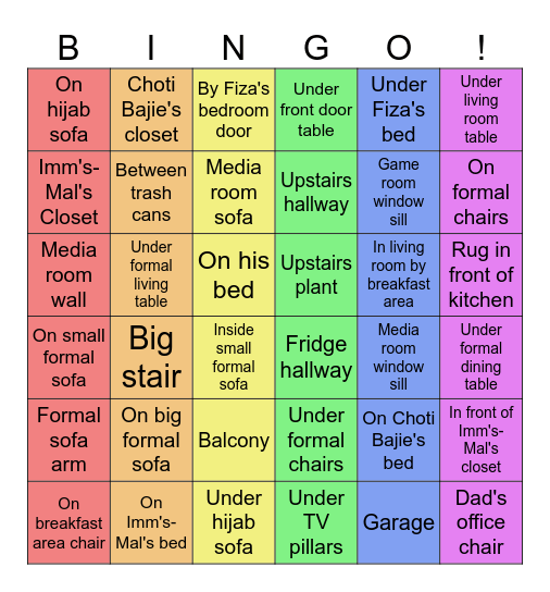 C OV A    B I N G O Bingo Card