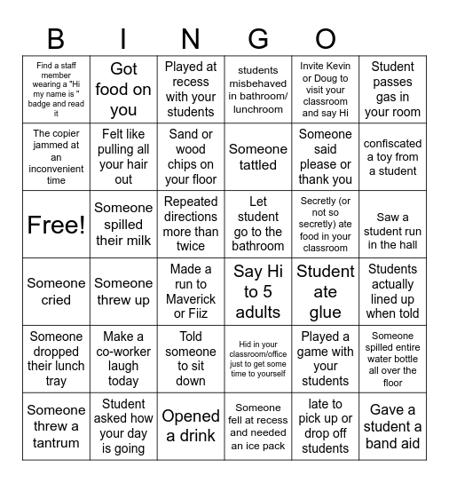 Is school over yet! Bingo Card