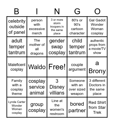 PHILLY EXPO Bingo Card