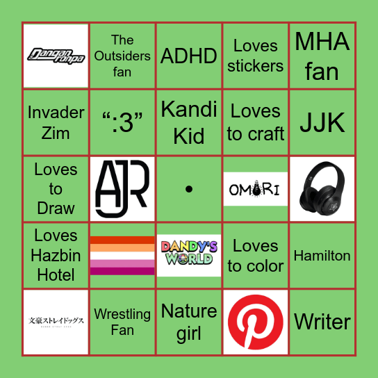 alex bingo Card