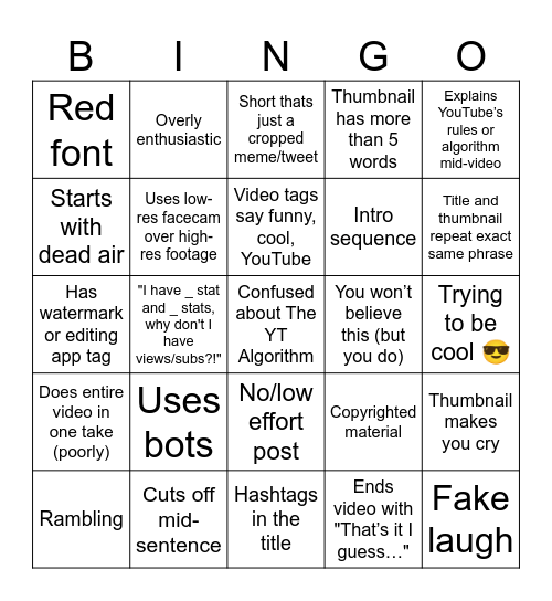 Feedback Bengo! Bingo Card