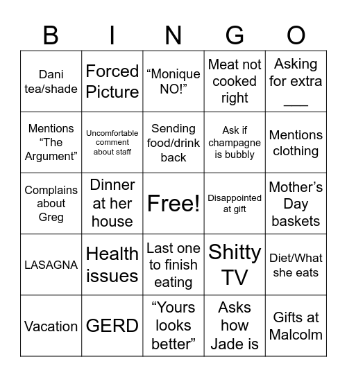 Mo’Bingo Card
