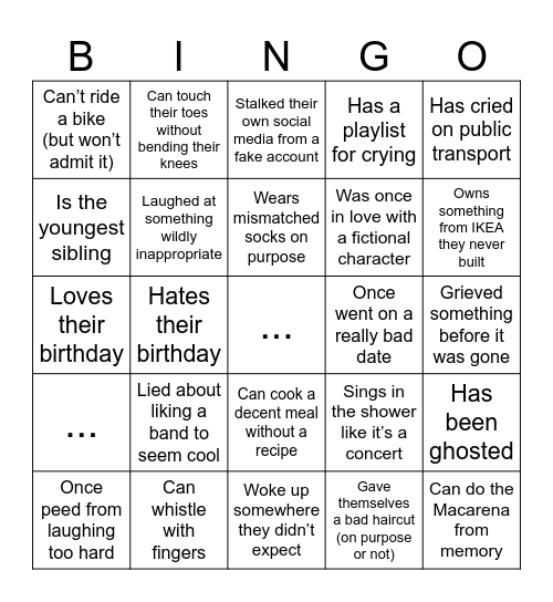 Mindmates BINGO Card
