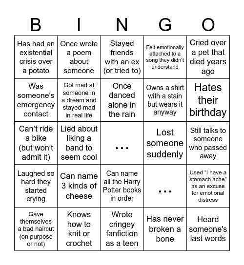 Mindmates BINGO Card