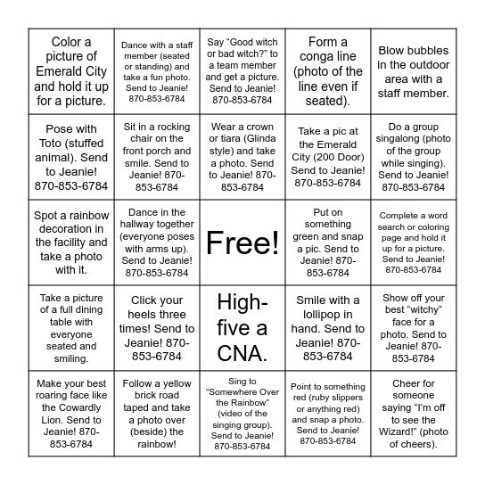 There's No Place Like Souther Trace Bingo Card