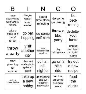 May holidays Bingo Card