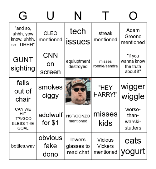GUNTO Bingo Card