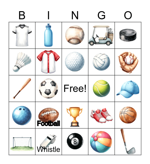 Luke's Sports Bingo Card