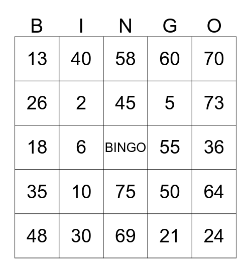 SHIRLEY GALARIO MARIANO Bingo Card