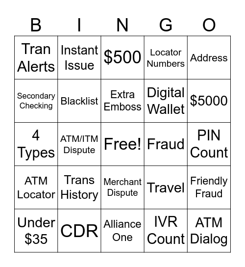 Frontline Frenzy Cards Addition Bingo Card