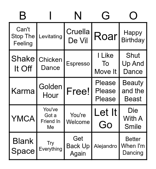 Classroom Singo Bingo Card