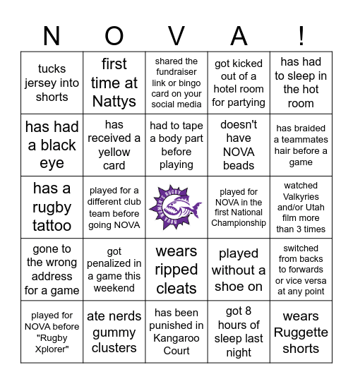 Nationals 2069 Bingo Card