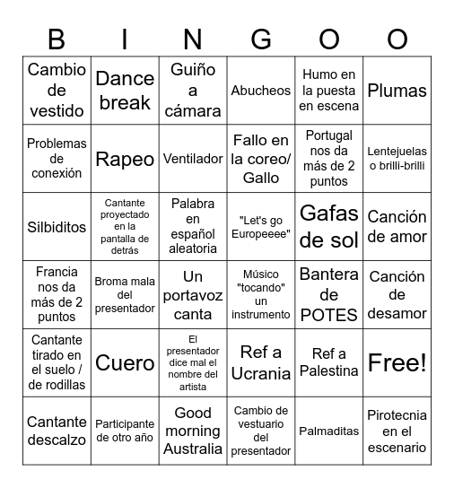 EuroBingo Card