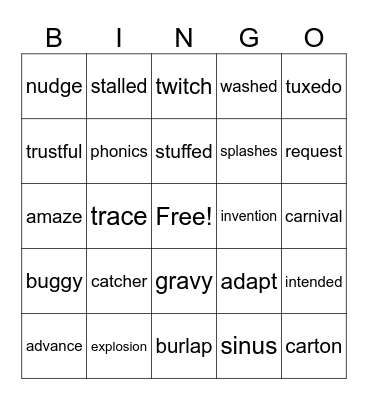 Steps 5,6,7,8 Bingo Card