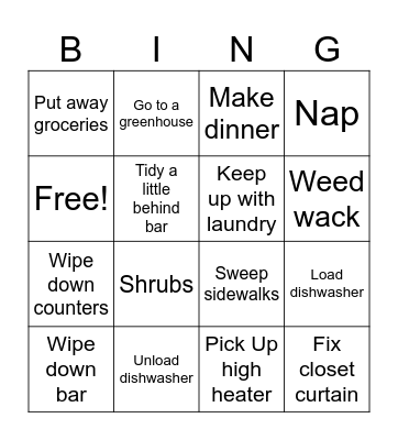 Mmomdddrry nih Bingo Card
