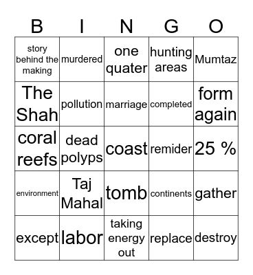 badda Bingo Card