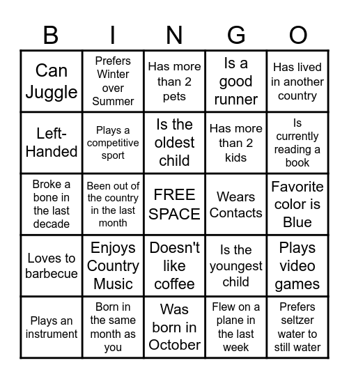 LAXOZ Summer Kickoff Bingo Card