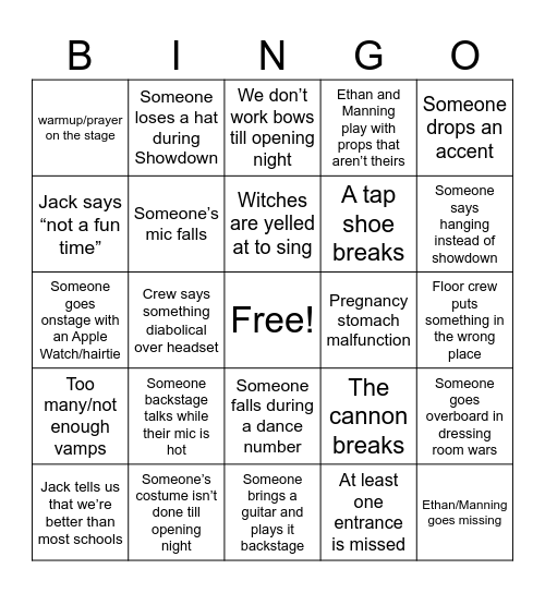 Artios Tech Week Bingo! Bingo Card