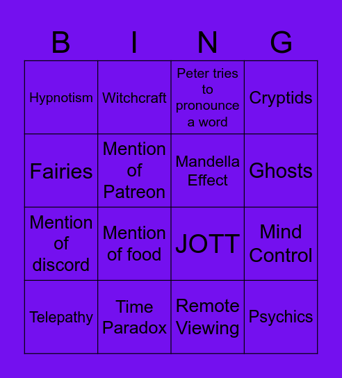 TQM Bingo! Bingo Card