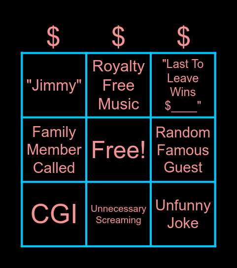 Mr Beast Bingo Card