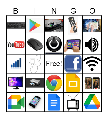 Technology Bingo Card