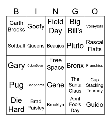 How Well Do You Know Alex? Bingo Card