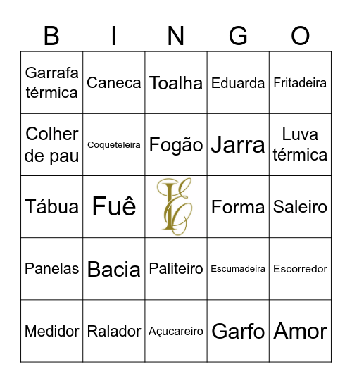______CHÁ DOS NOIVOS______     Eduarda & Ícaro Bingo Card