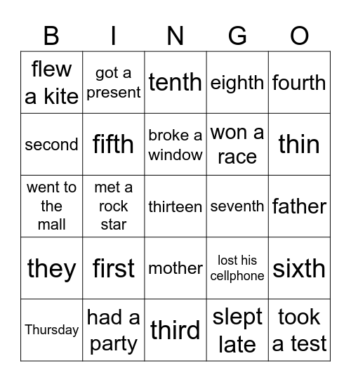 Unit 3 review Bingo Card
