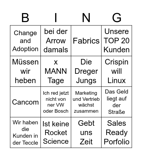 Teccle Bingo Card