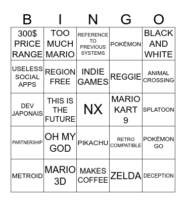 NX ANNOUNCEMENT Bingo Card