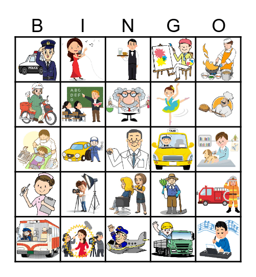 JOBS Bingo Card
