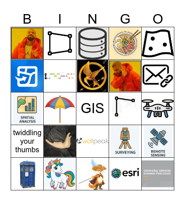 Geospatial Services Bingo Card