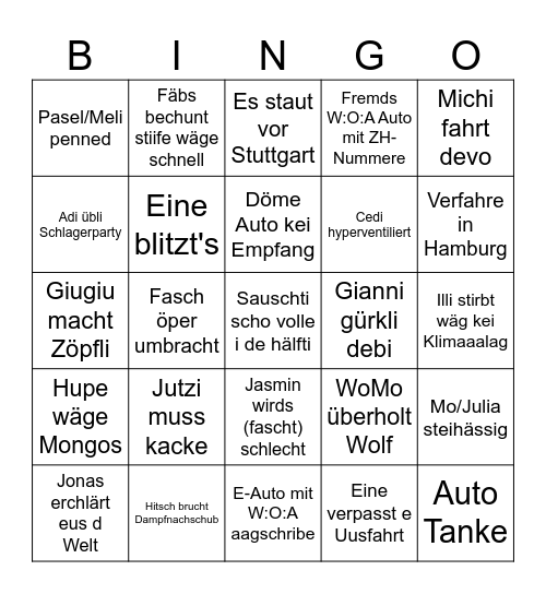 Wacken Bingo 2025 Bingo Card