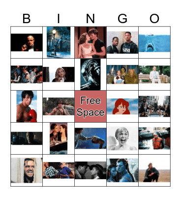 Movies Bingo Card