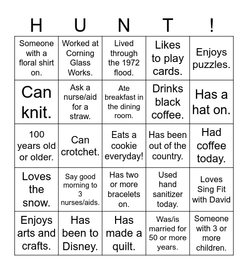 FIND SOMEONE WHO... Bingo Card