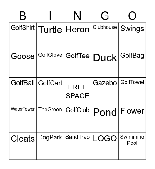 BAYWOOD GREENS BINGO  Name:______________________  Phone:_________________ Bingo Card