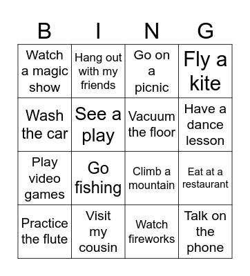 CO6 u6 Bingo Card