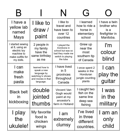 Magnify Team BINGO Card